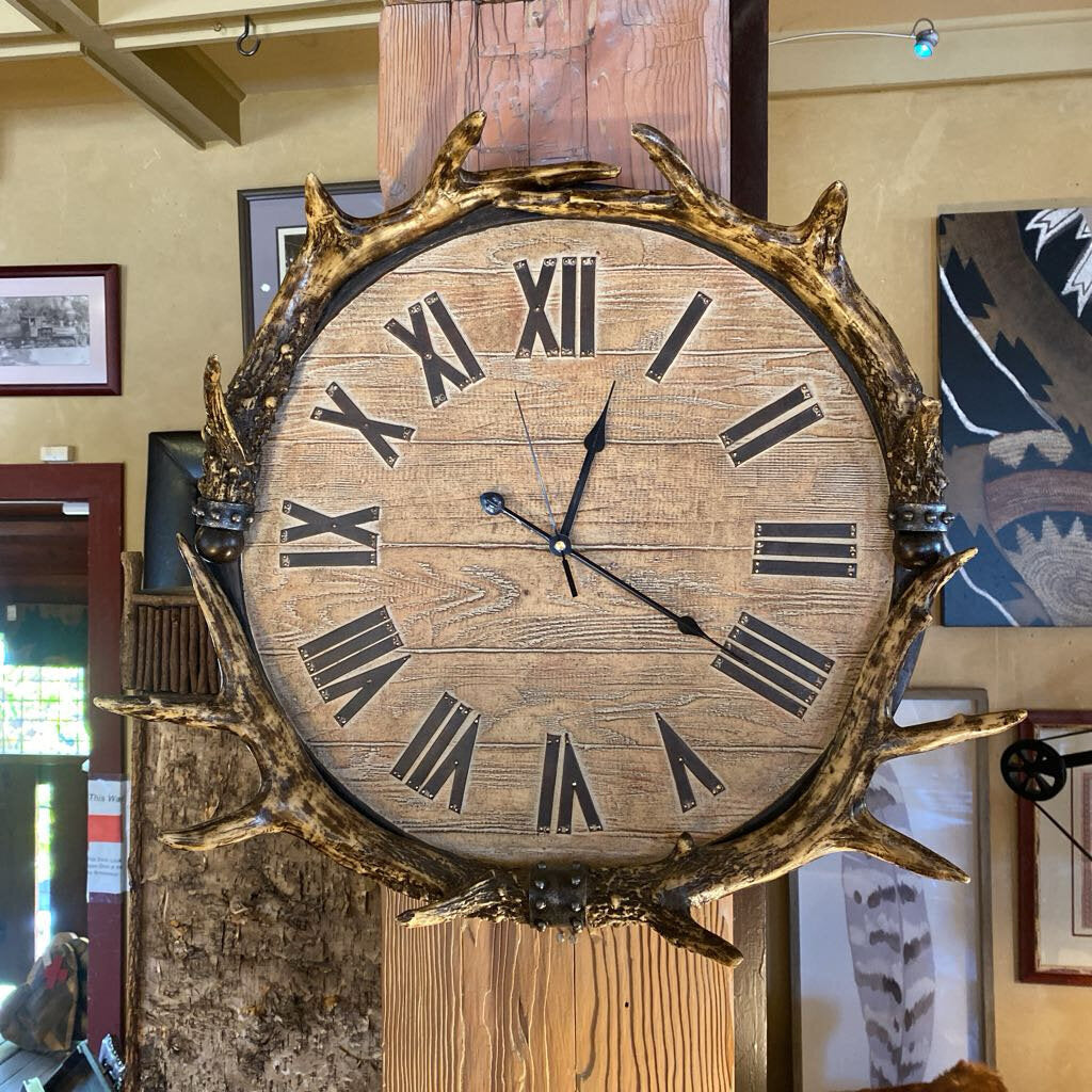 Uttermost Antler Clock
