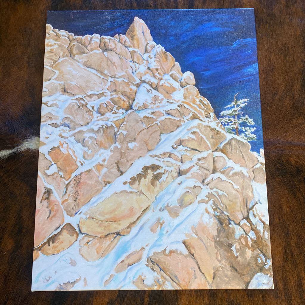Squaw Valley On The Way To High Camp Giclee By Rise Krag