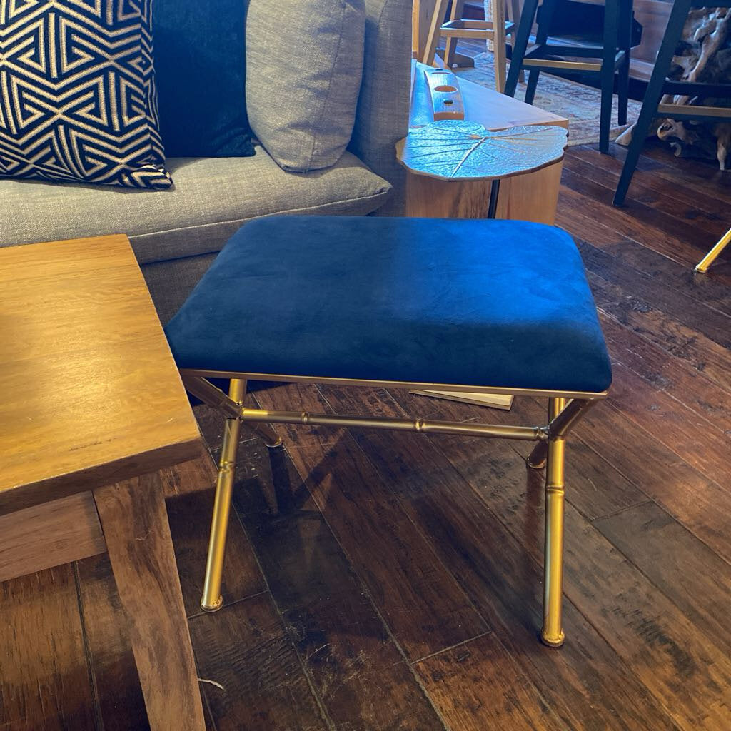blue foot stool