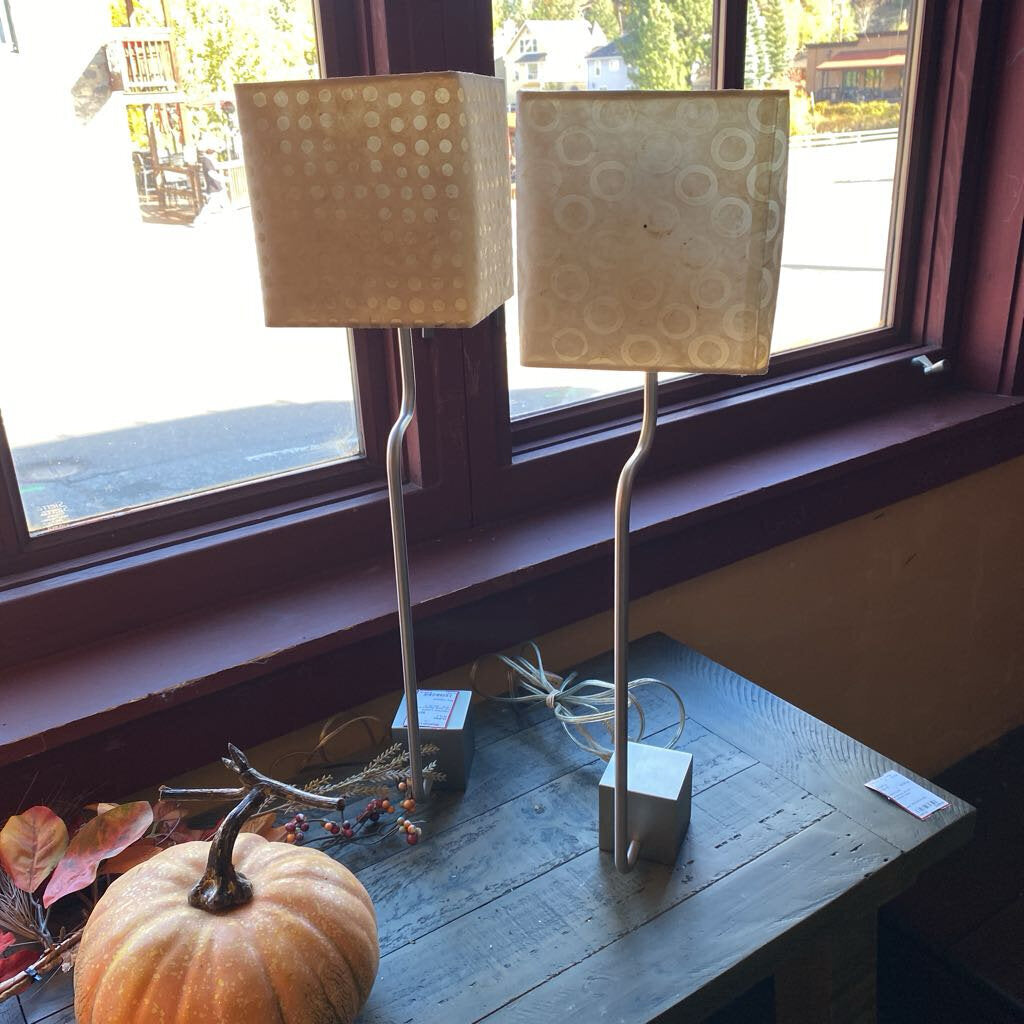 Peri Sheik Modern Cube Lamp - Set Of 2
