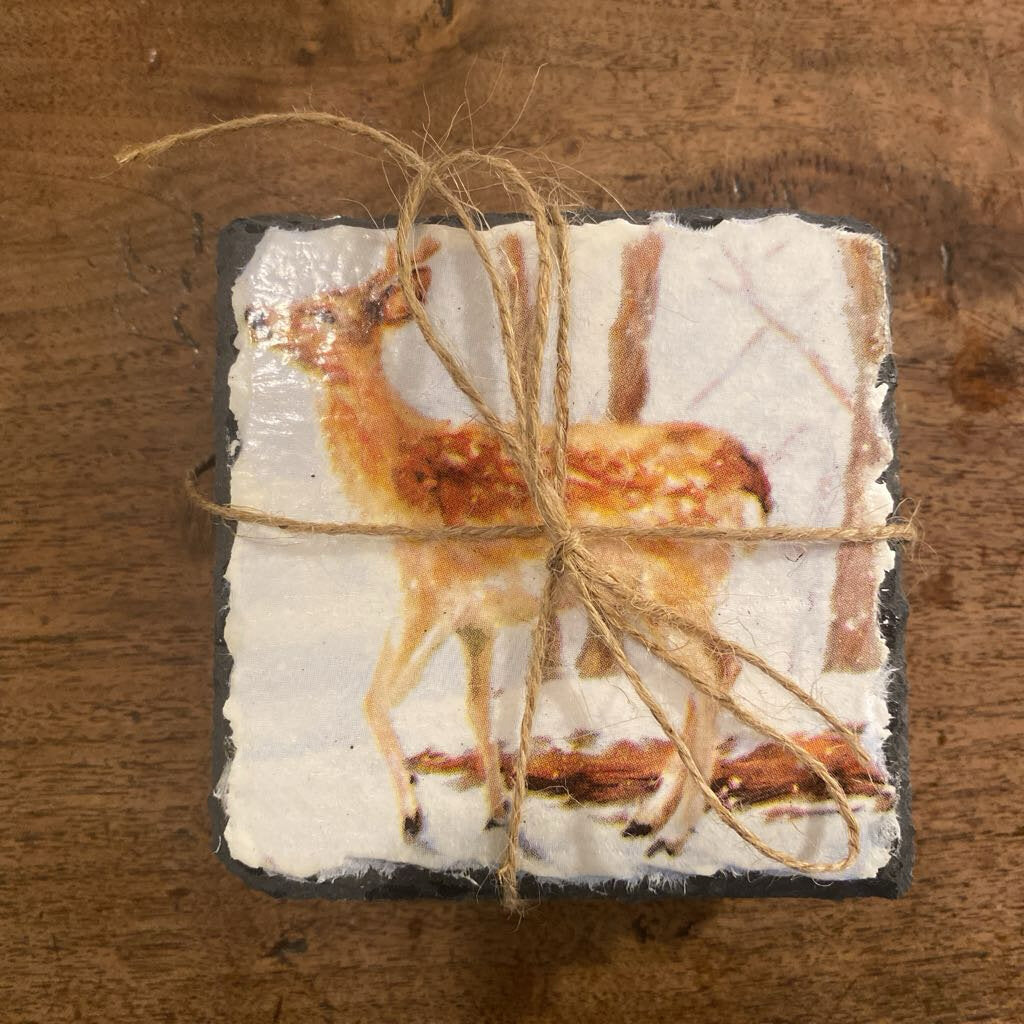 Deer Coasters - Set Of 4