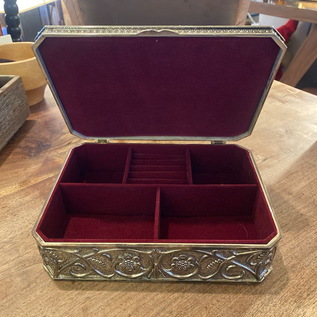 Vintage Godinger Silver Plate Jewelry Box