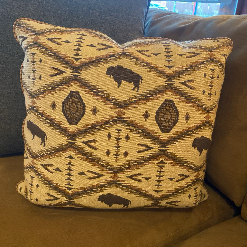 Buffalo Print Pillow