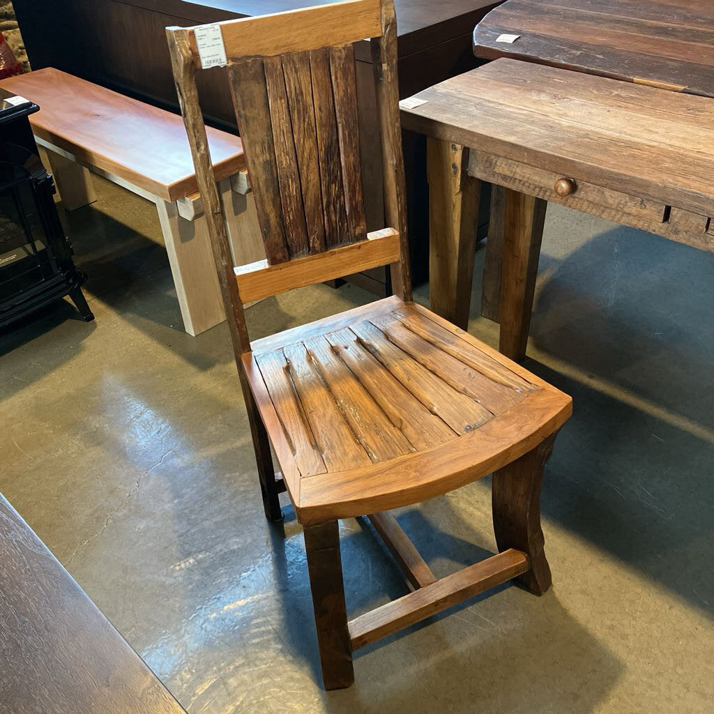 Rustic Teak Desk Chair