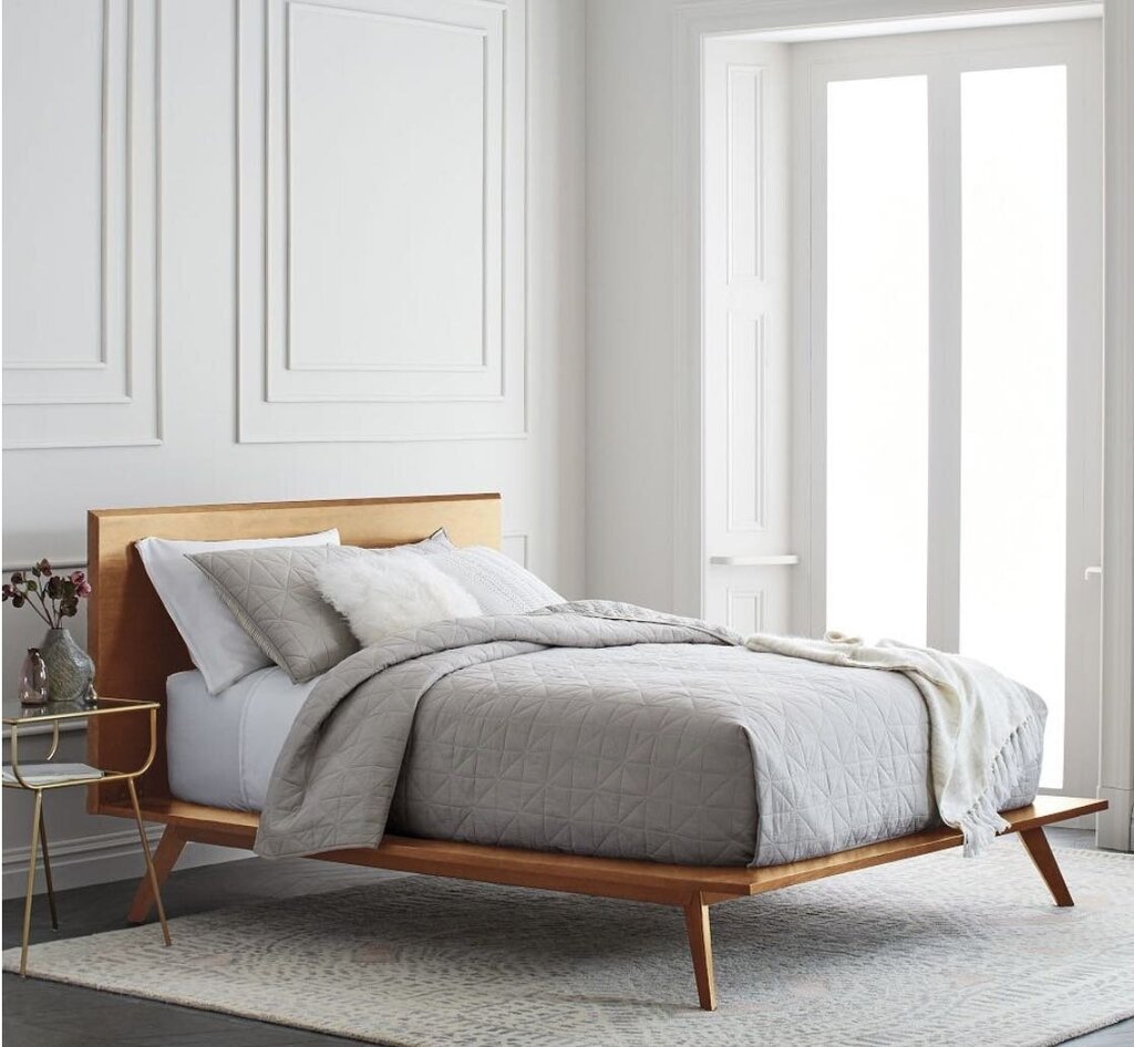 West Elm Mid Century Platform King Bed