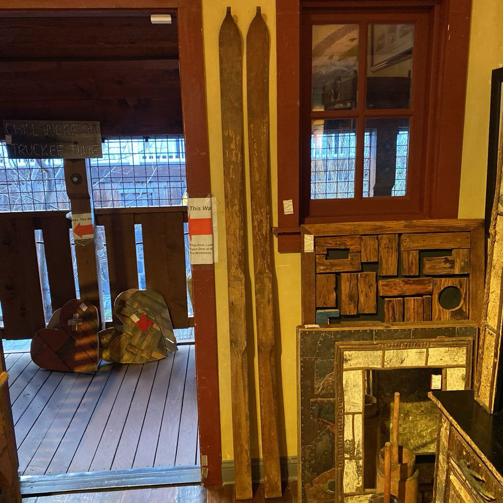 Vintage Wood Skis c1920