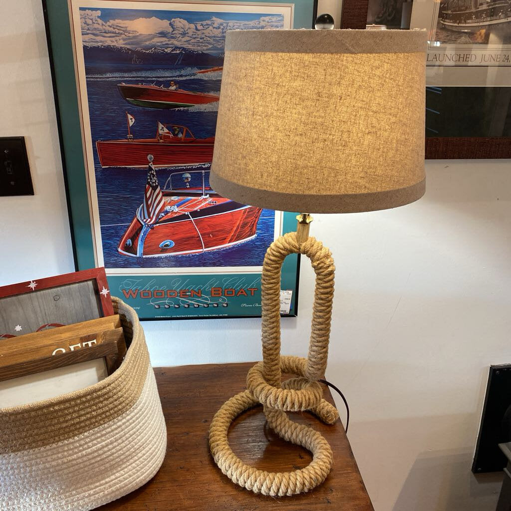 Nautical Rope Lamp - Set Of 2