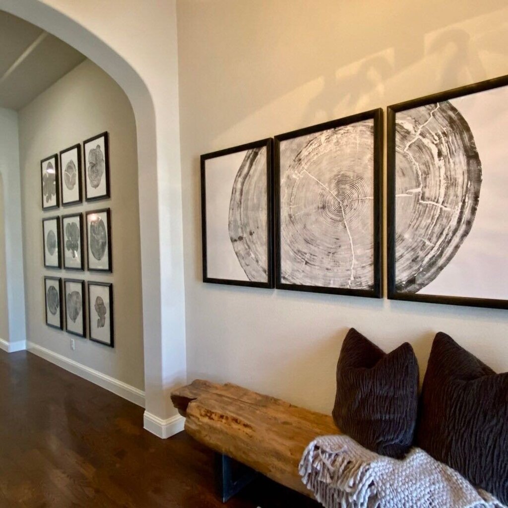 Sitka Spruce Woodcut Triptych