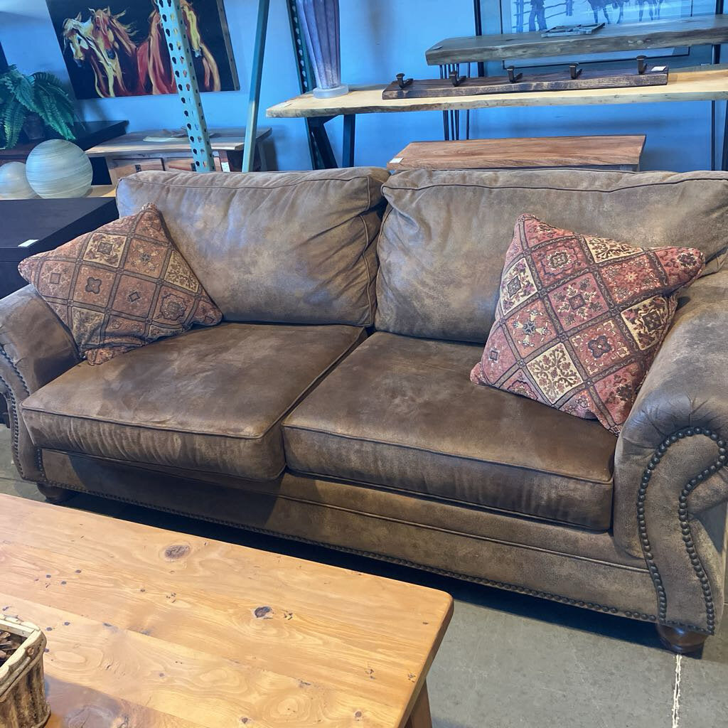 Tahoe Palomino Microfiber Sofa & Loveseat