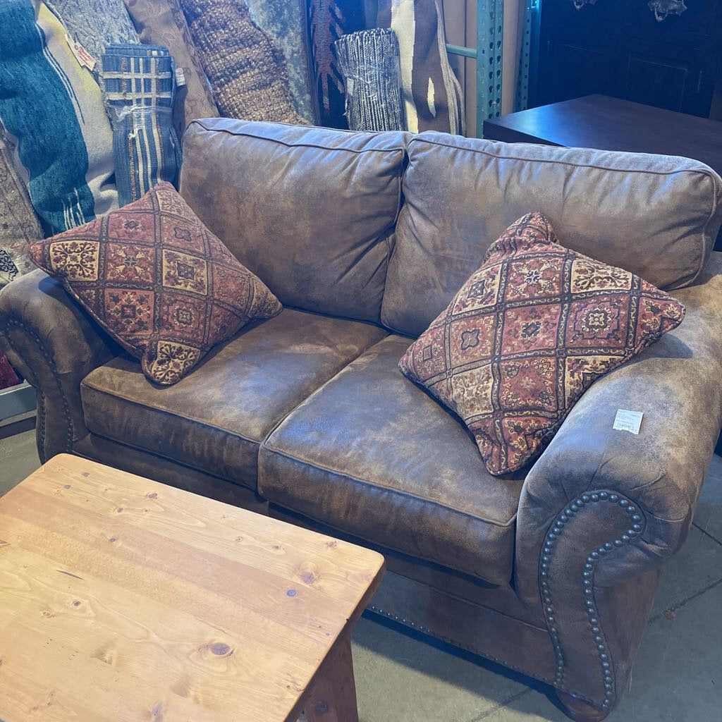 Tahoe Palomino Microfiber Sofa & Loveseat