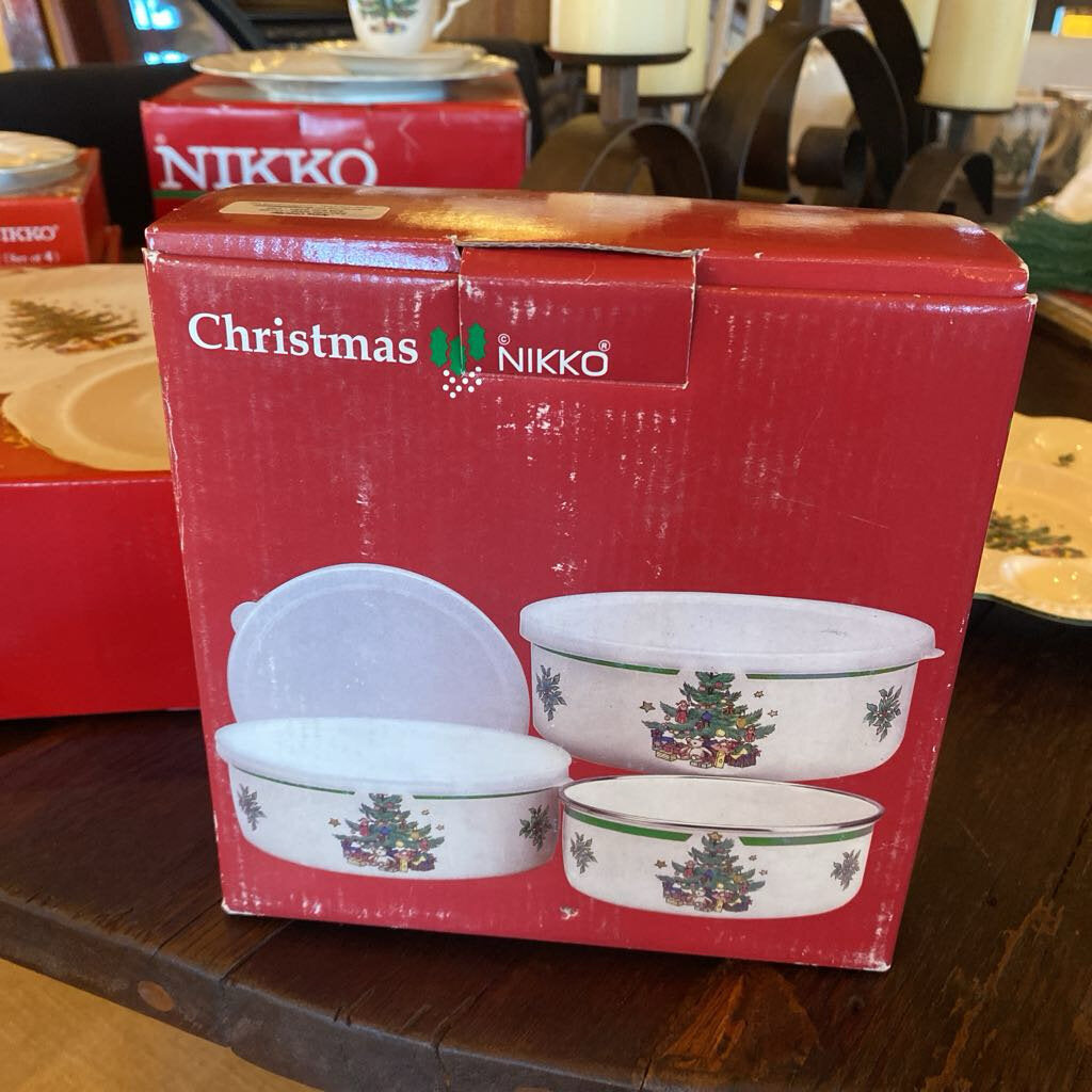 Nikko Happy Holidays Storage Bowl - Set Of 3