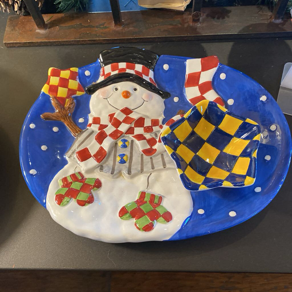 Snowman Chip And Dip