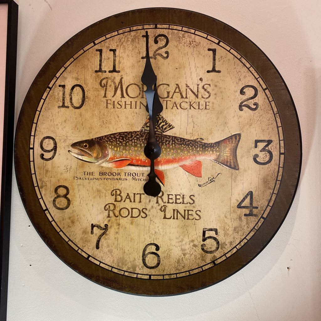 Morgan's Fishing Tackle Clock