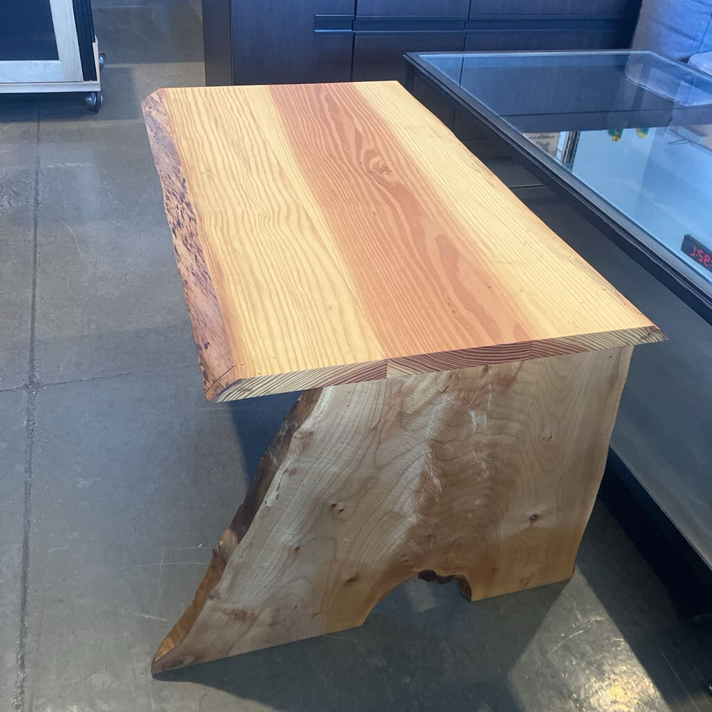 Cedar Top Maple Legs Coffee Table