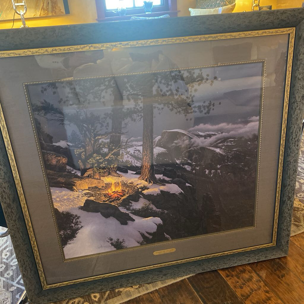 Warmed By The Fire By Stephen Lyman - Limited Edition Print, Signed And Numbered