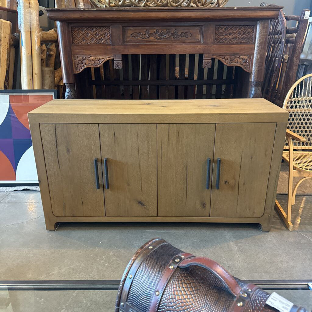 Restoration Hardware Davos Oak Four Door Console