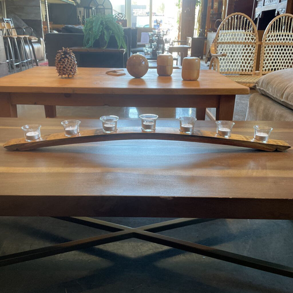 Wine Barrel Stave Candle Holder