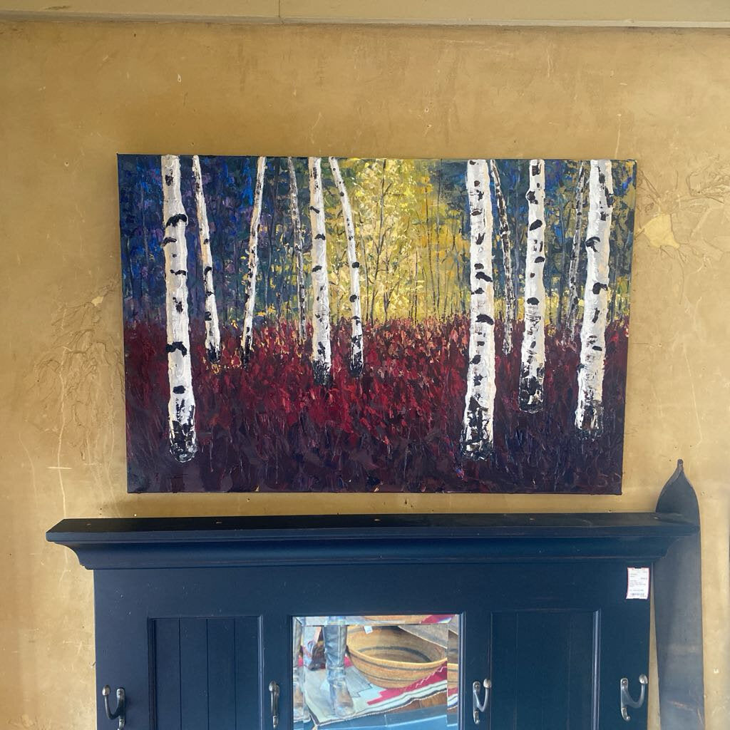 Aspens Aglow By Local Artist Sandie Davis