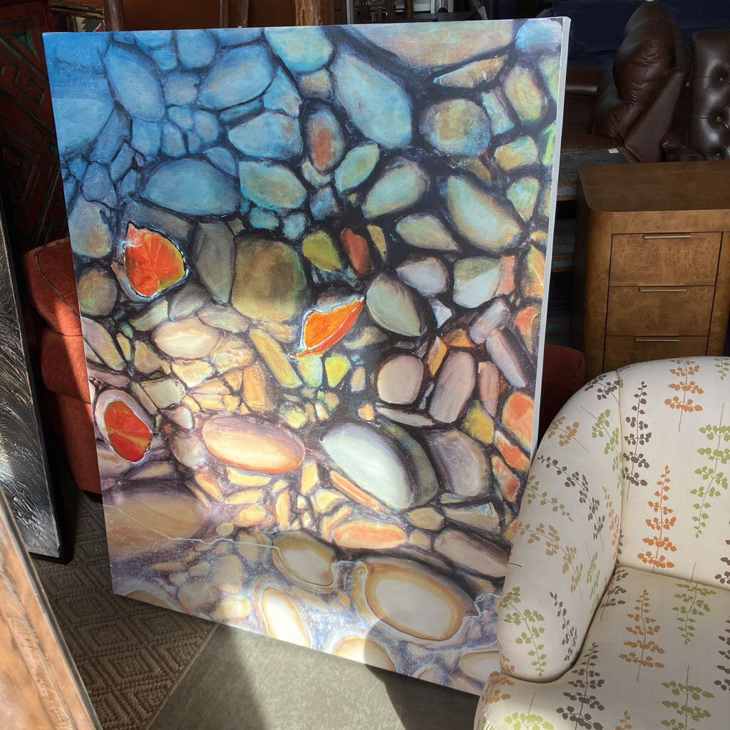 Geo #4 Slate & Stone By Sue Deacon