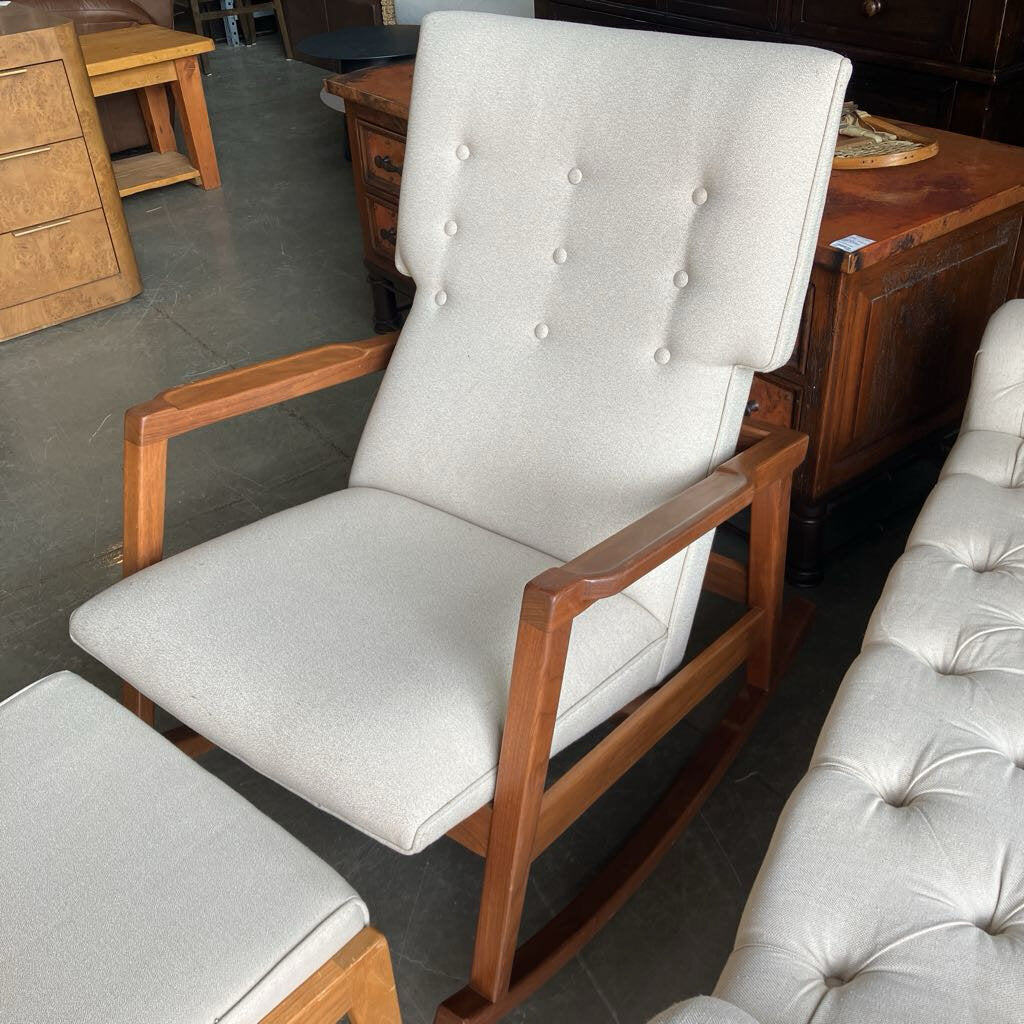 Design Within Reach Jens Risom Rocker With Ottoman