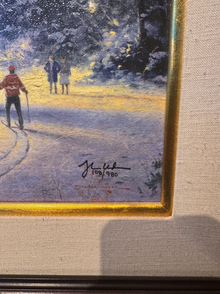 Christmas At The Ahwanee By Thomas Kincade - Signed And Numbered