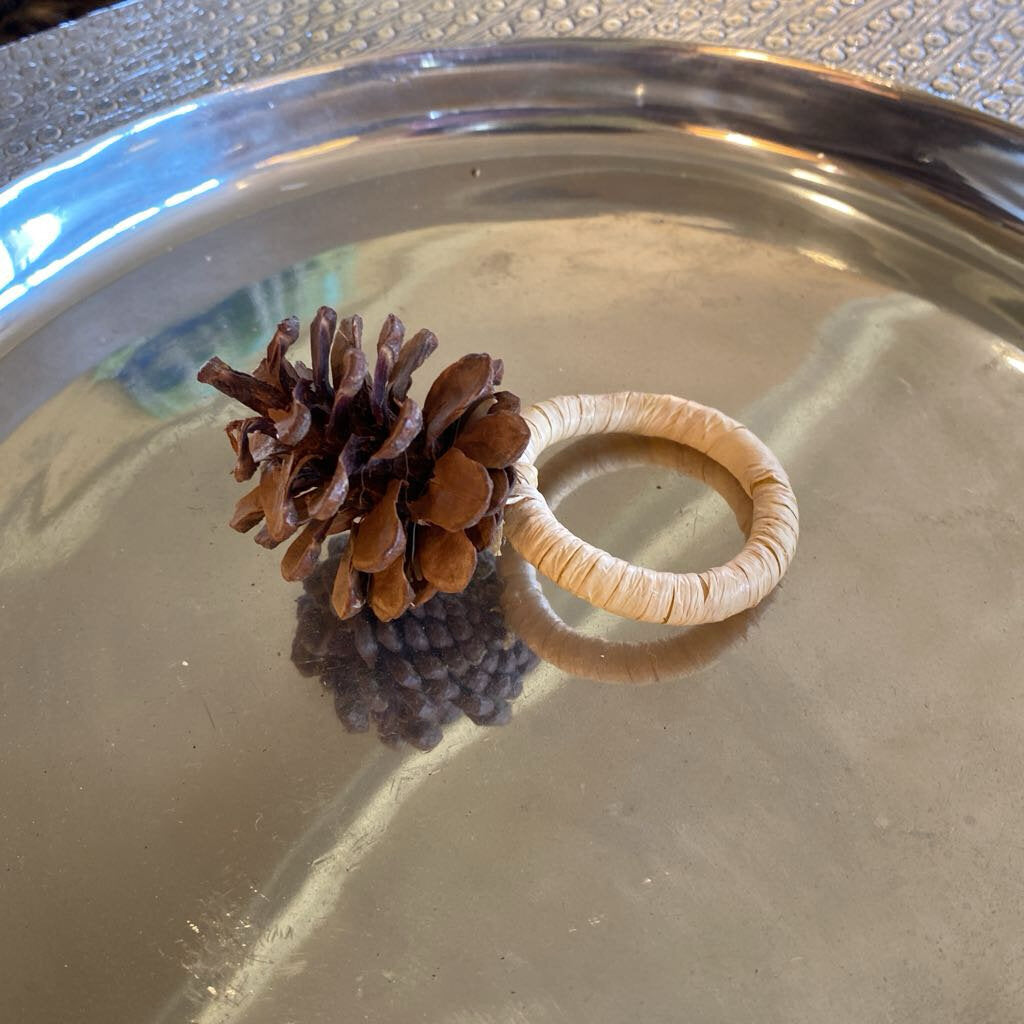 Pinecone Napkin Rings - Set Of 10