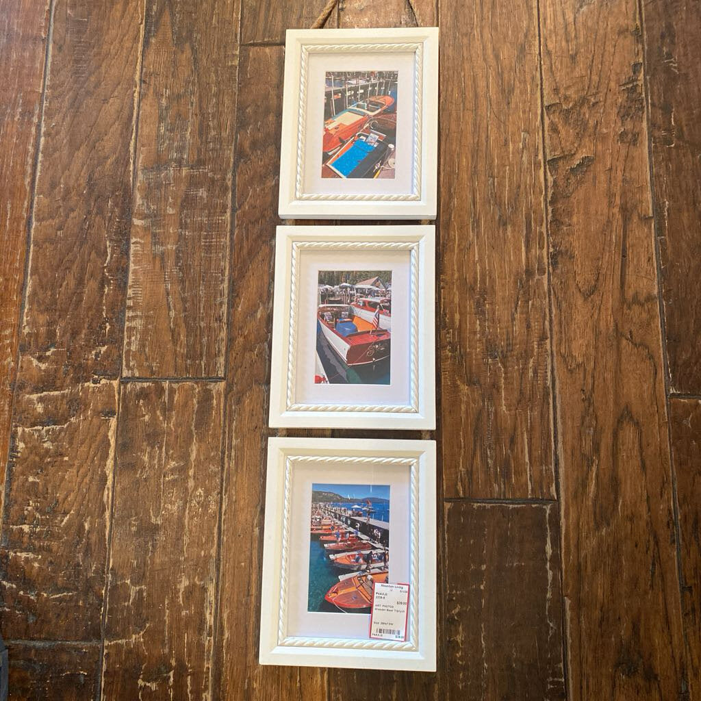 Wooden Boat Triptych