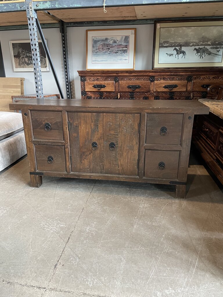 Rustic Wood Console