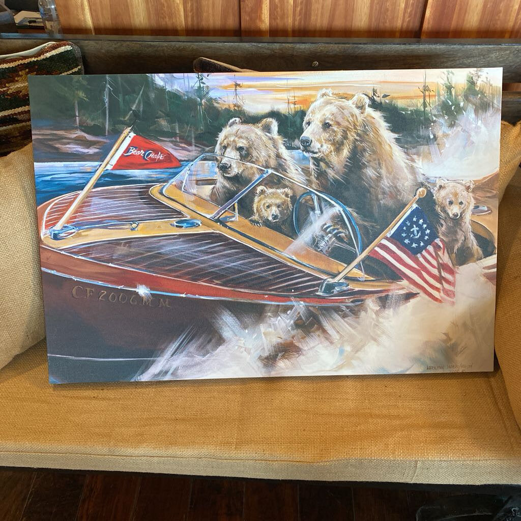 Bearcraft On Canvas By Marilyn Dwyer Mason