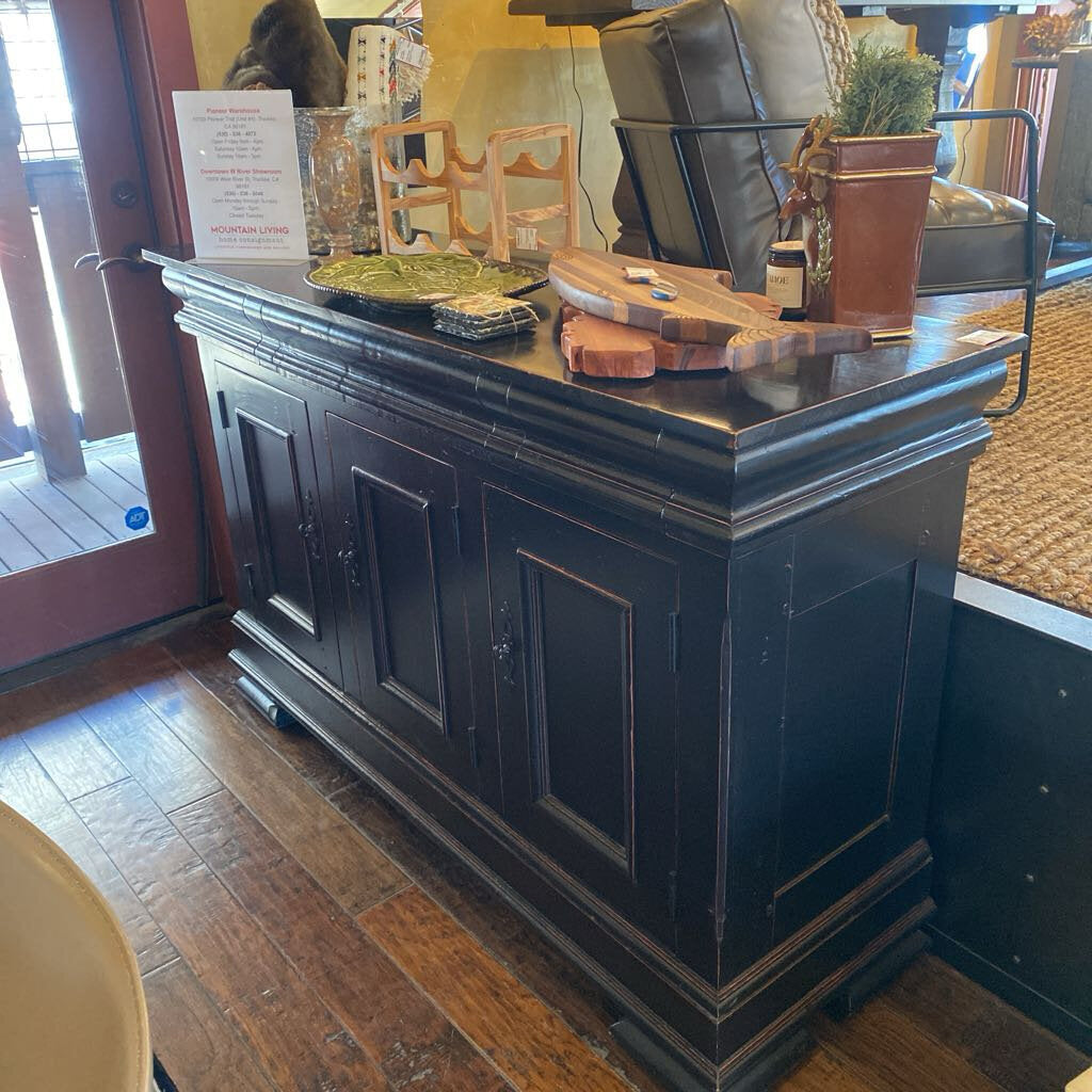 Black Wood Buffet Or Console