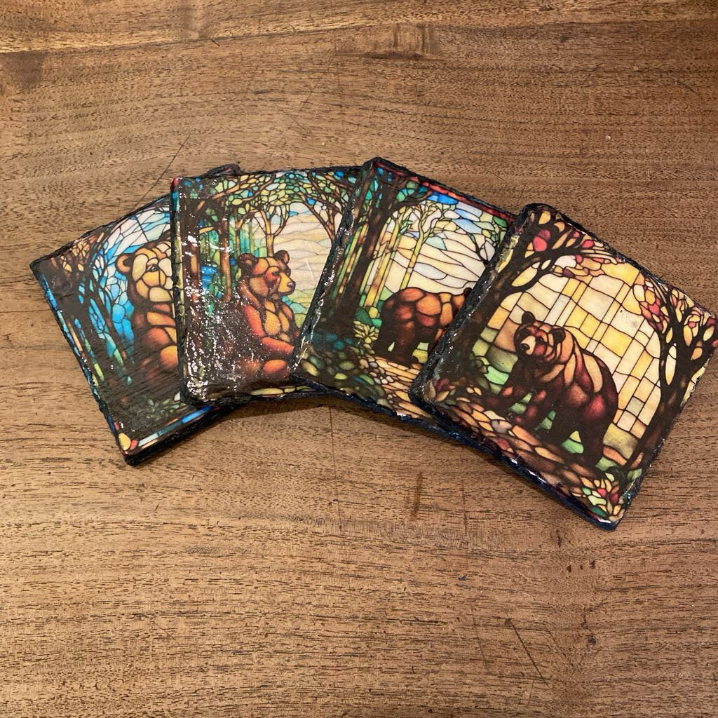 Bear Coasters - Set Of 4