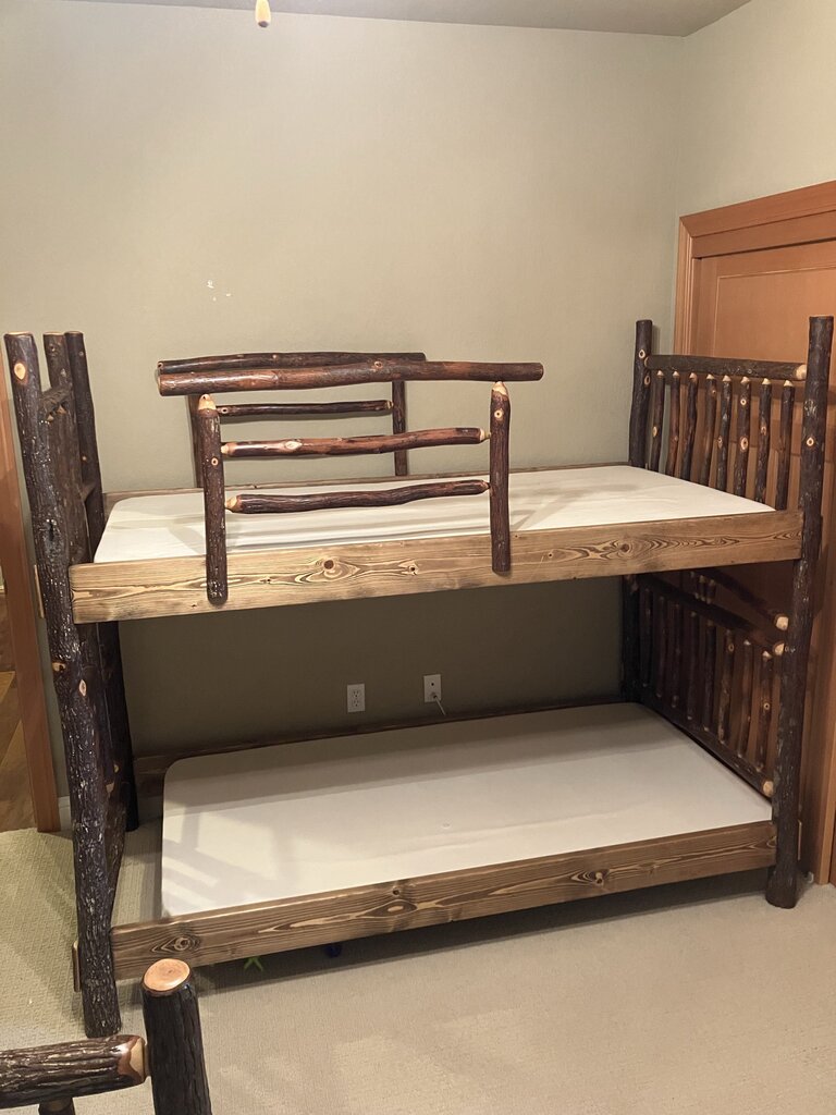Twin Over Twin Hickory Bunk Bed