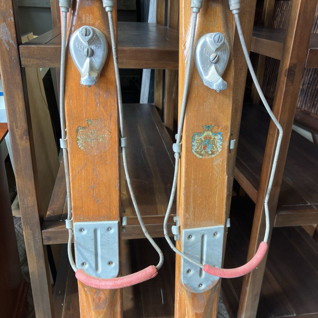 Antique Wooden Skis