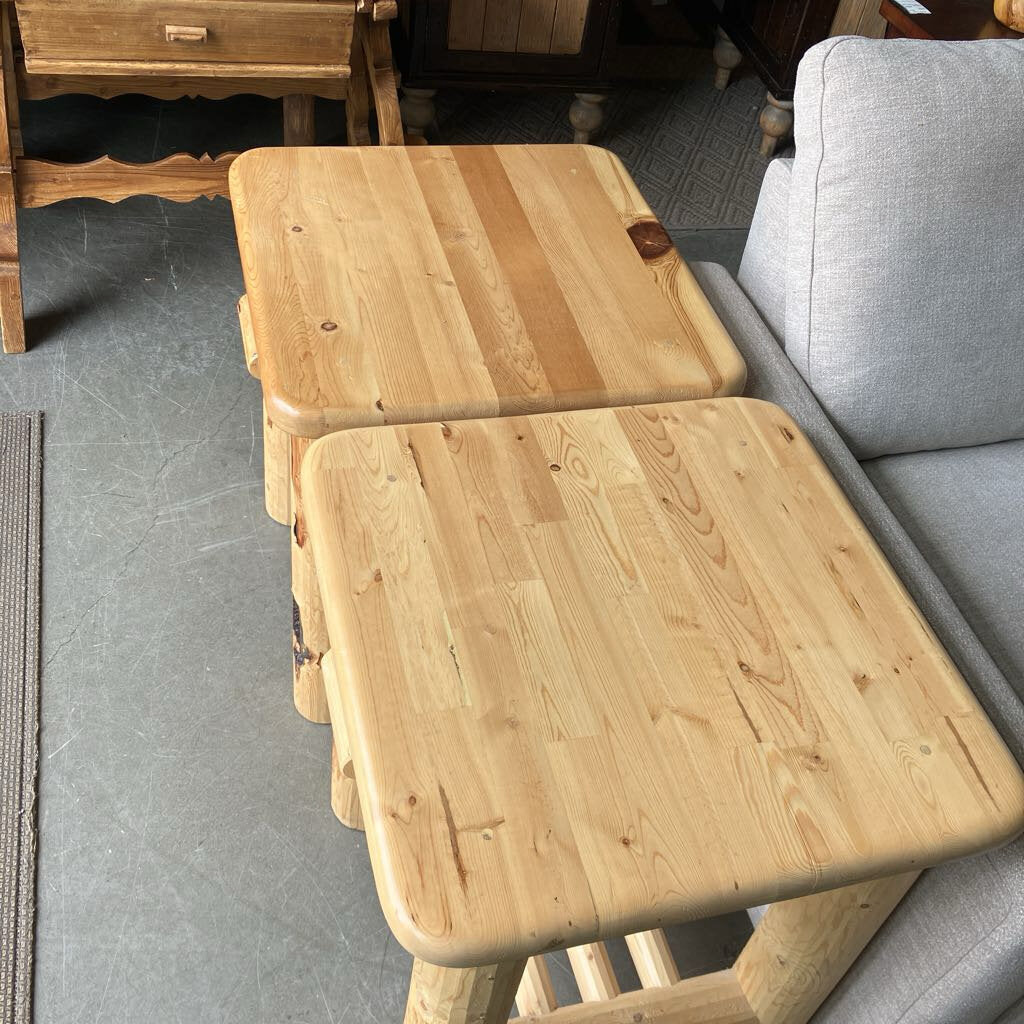 Pine Nightstands Set of 2