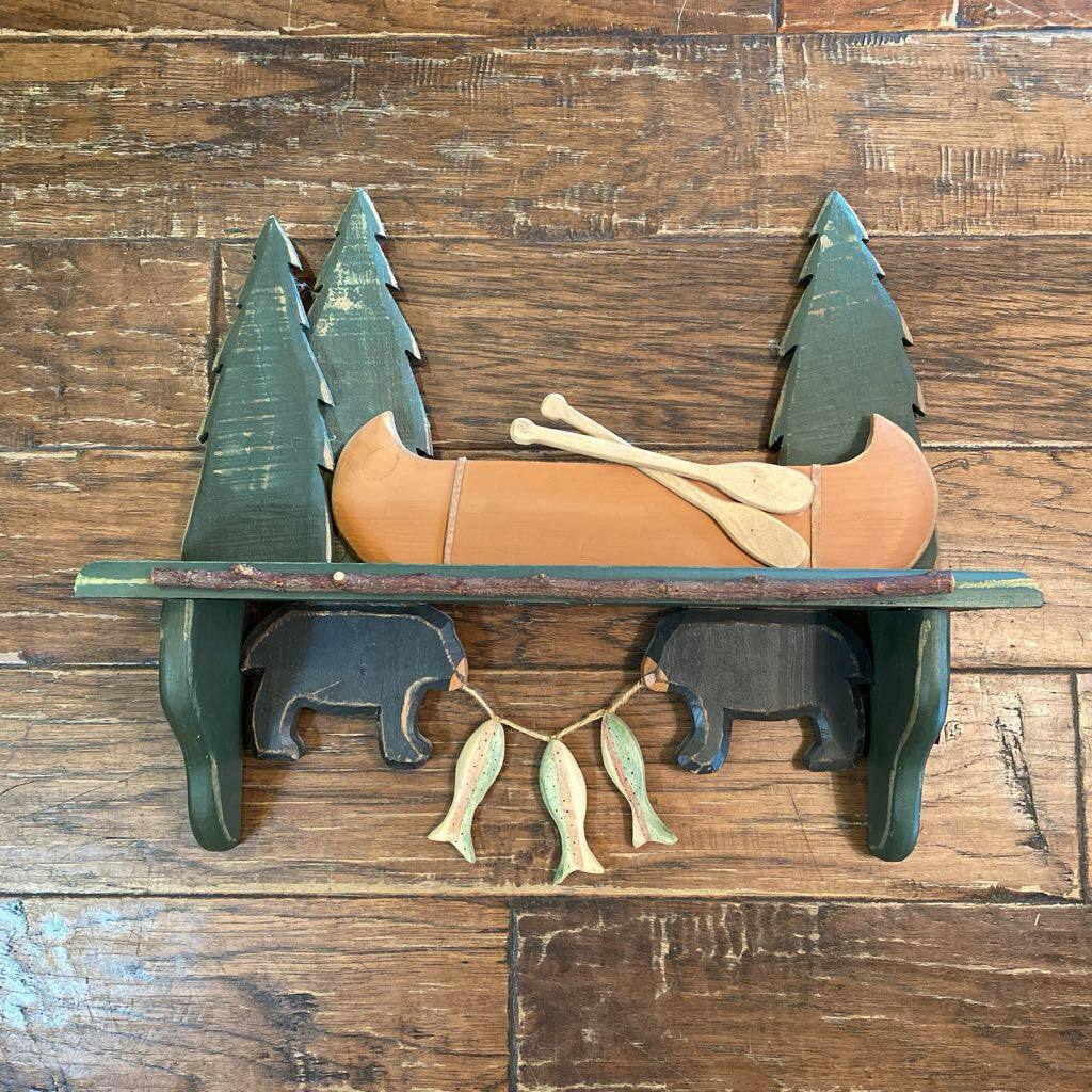 Canoe Shelf With Hooks
