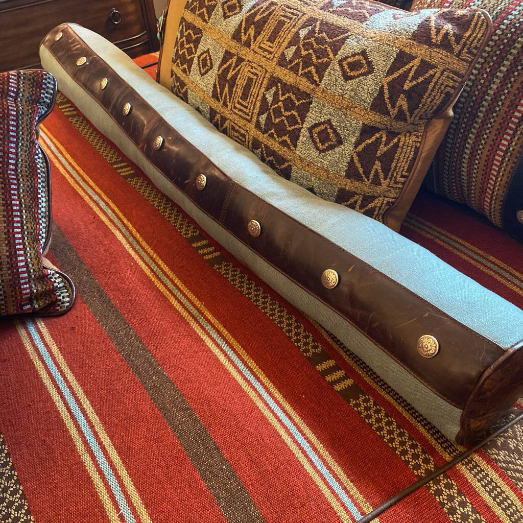 Western Turquoise Bolster Pillow