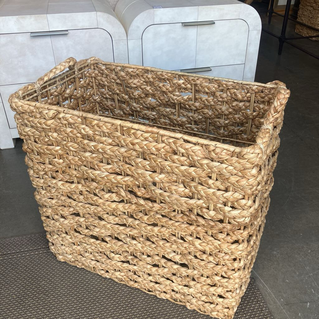 Crate & Barrel Square Wicker Basket