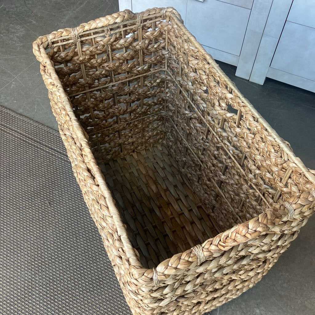 Crate & Barrel Square Wicker Basket