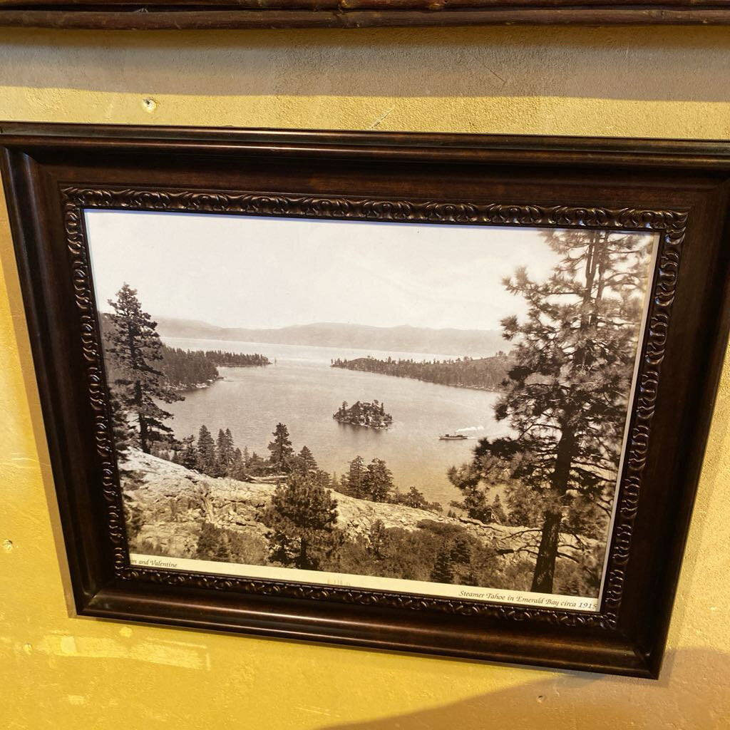 Steamer Tahoe In Emerald Bay c1915