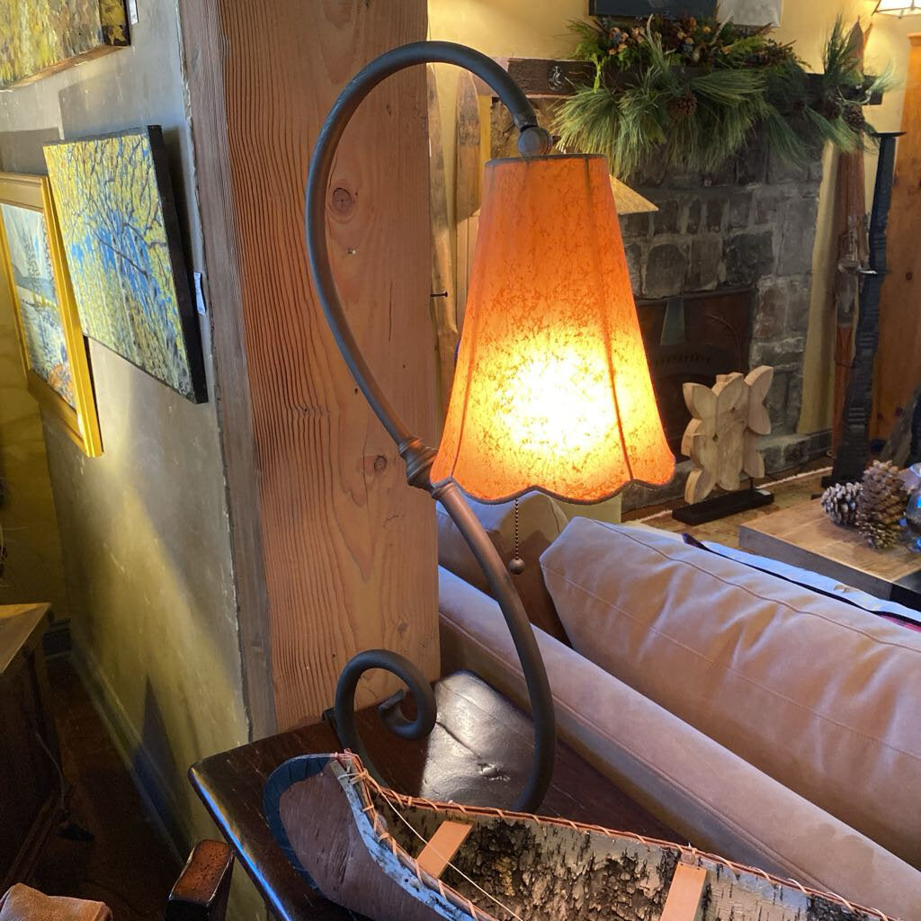 Iron Scroll Lamp