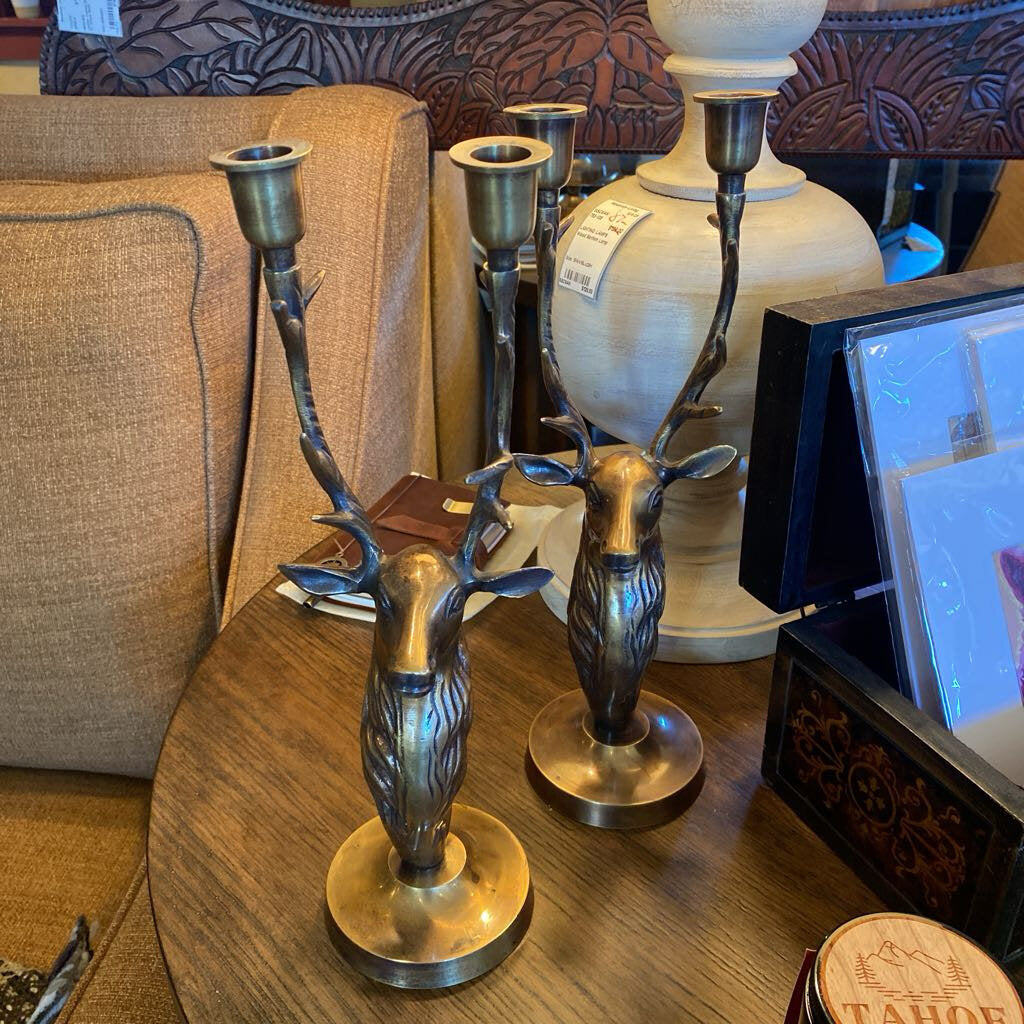 Stag Candle Holder - Set of 2