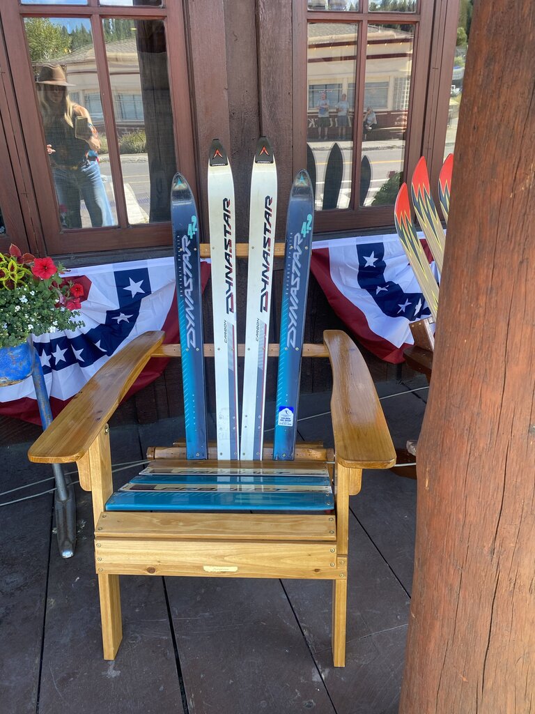 Custom Made Ski Adirondack Chair