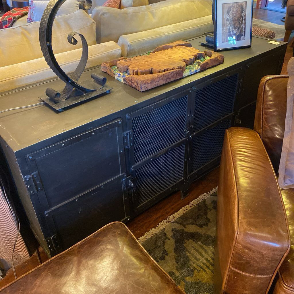 Restoration Hardware Industrial Tool Chest 4 Door Console