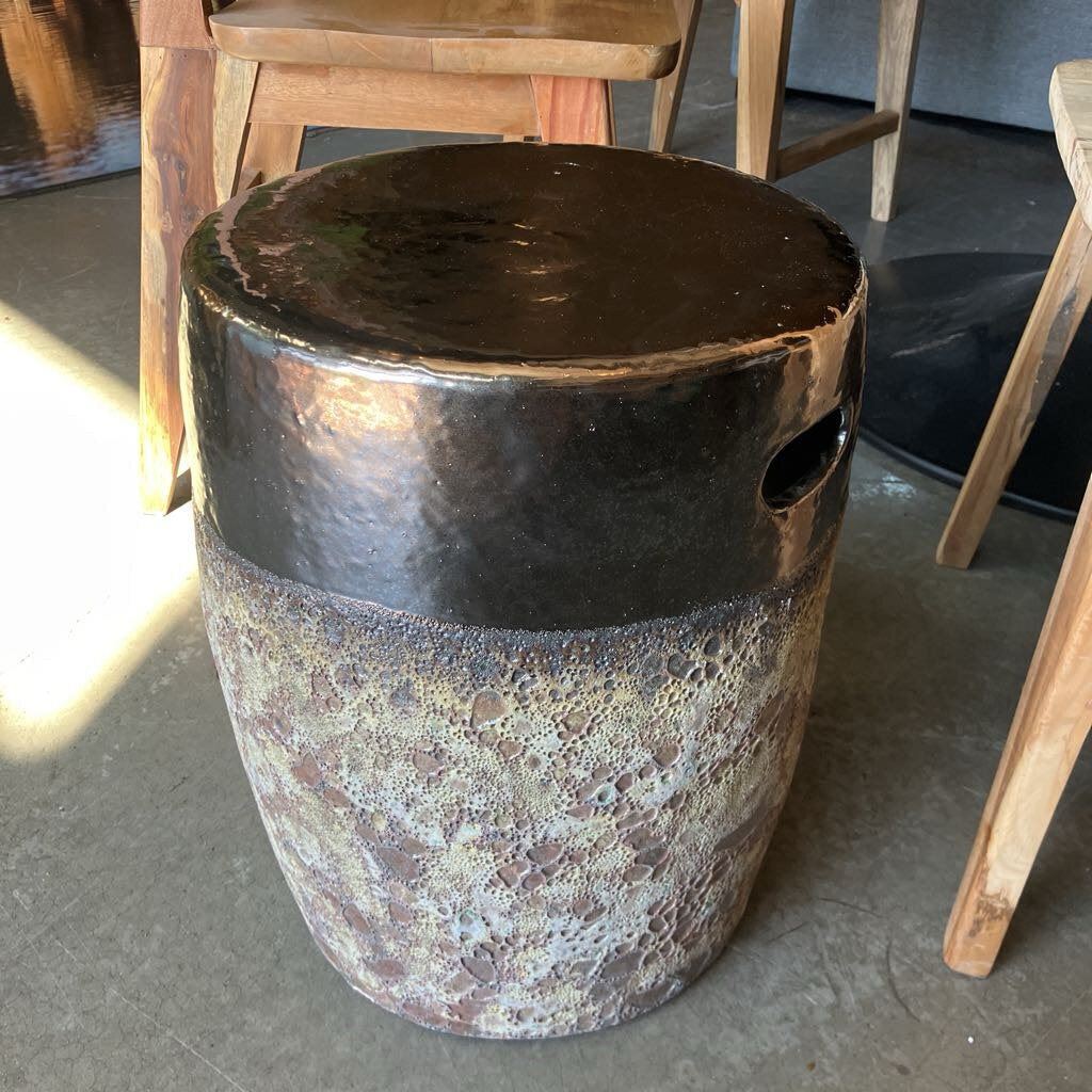 Revival Home Cadence Gold/Gray Stool/ Side Table