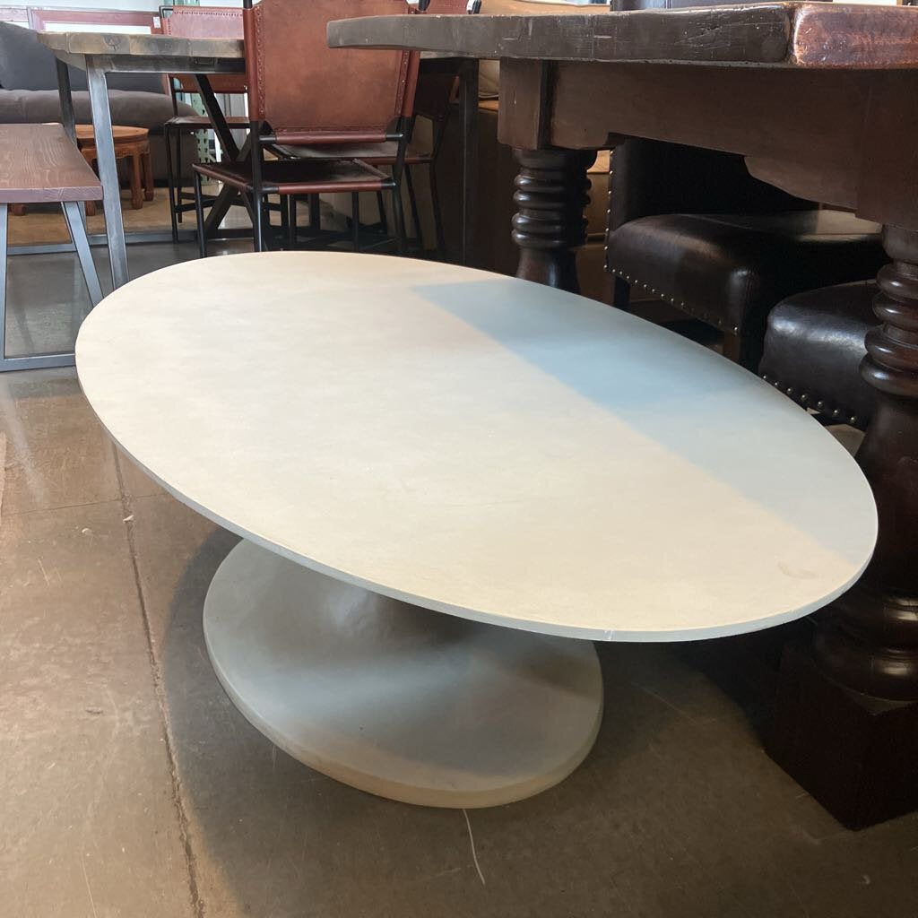 Four Hands Simone Oval Cast Aluminum Coffee Table