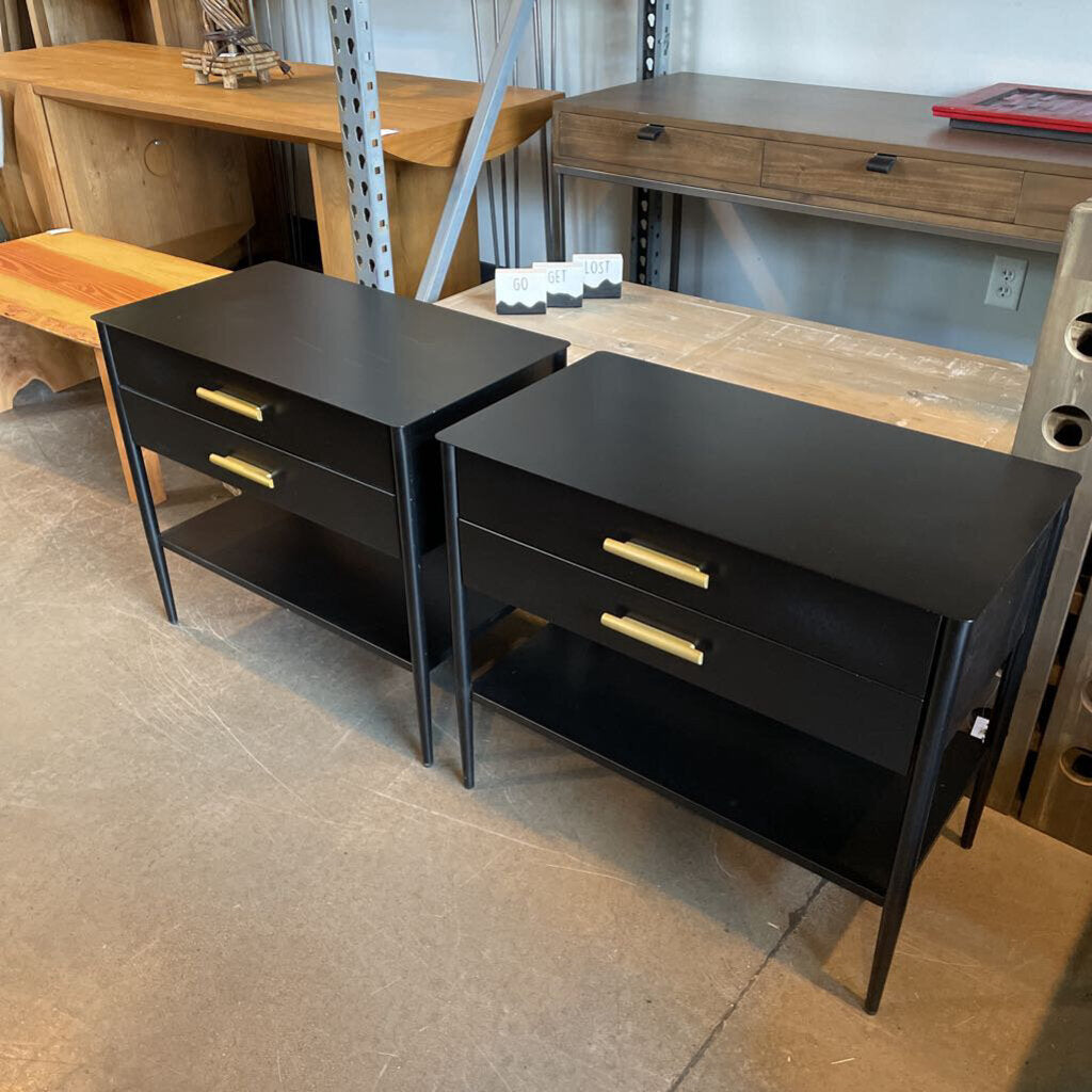 West Elm Metalwork Grand Nightstands - Set of 2