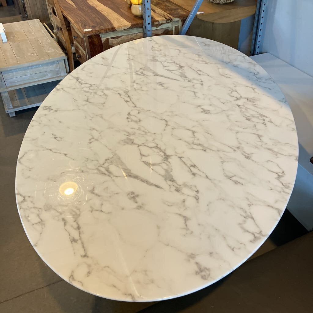 Modway Lippa Oval Marble Dinning Table