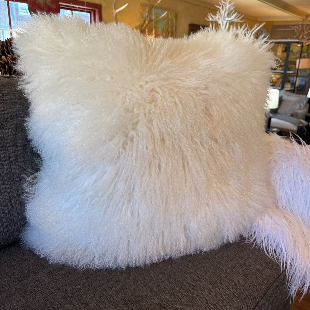 White Alpaca Pillow