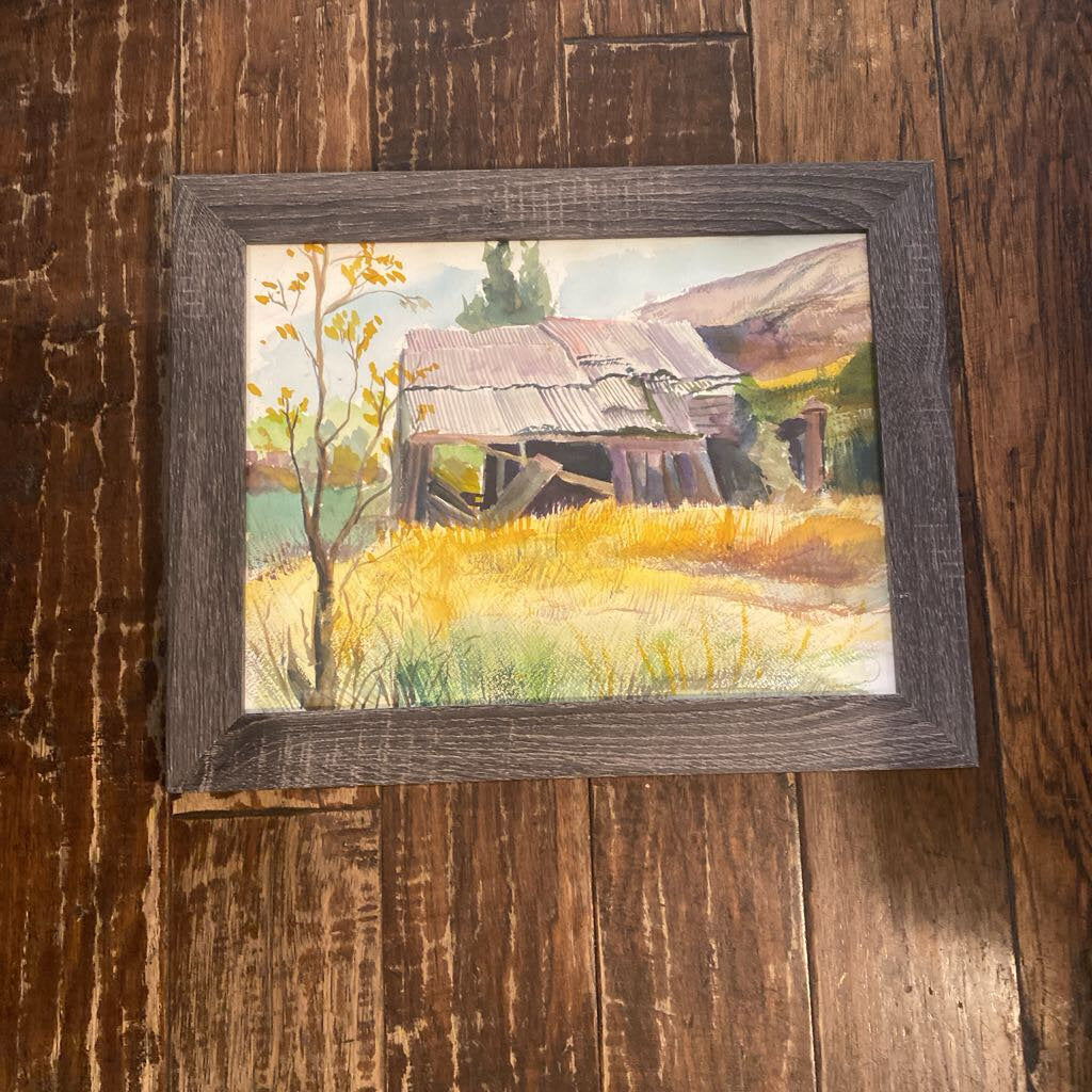 Old Shed - Watercolor By Linda Townsend