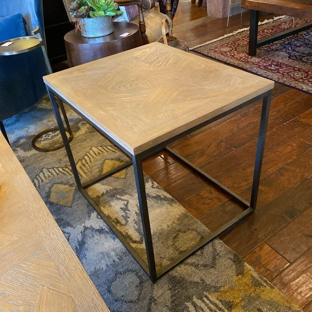 Pottery Barn Parquet Side Table